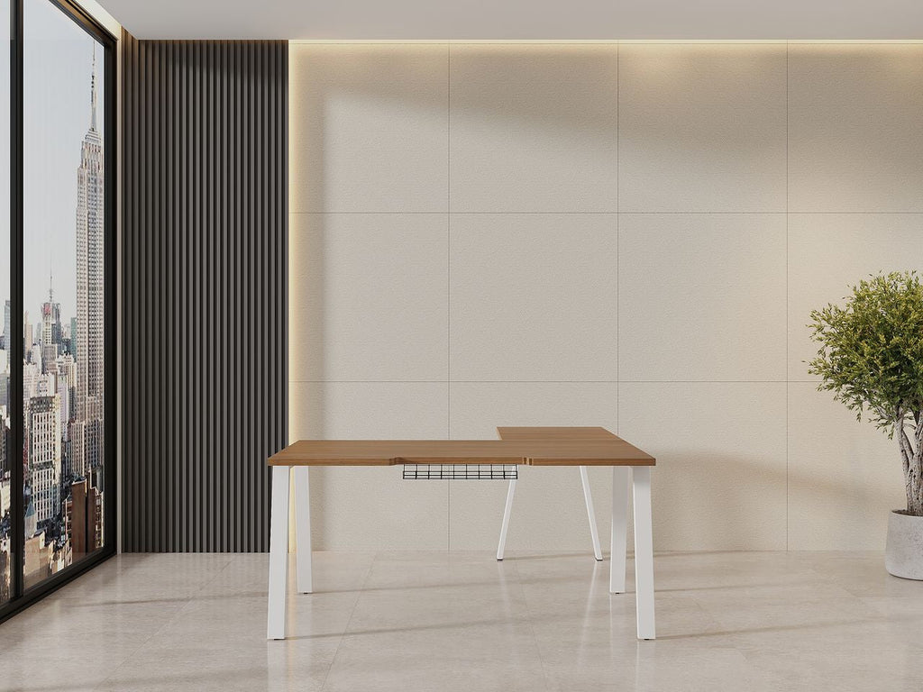 Fixed Desk with Lateral Extension