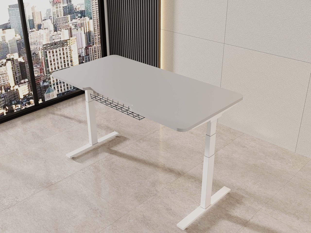 Adjustable Table with Rounded Top by Codutti